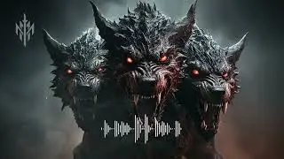 Cerberus Unleashed: Ominous Orchestral Music with Intense Timpani and Fiery Brass