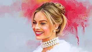 Painting Process ( Beginner's ) 💖 Margot Robbie ✨ Photoshop Tutorial |  Artisa 23