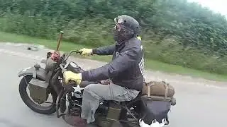 42 WLA 1943 MK1V Harley Davidson ride out.