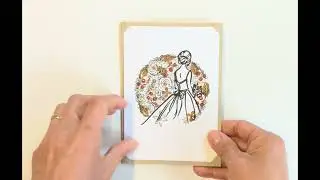 Monochromatic Hand-Stamped Cards