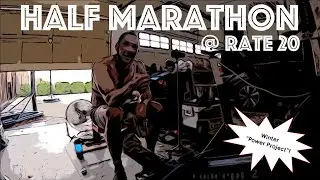 A sweaty low-rate affair: Half Marathon erg test (at rate 20!)