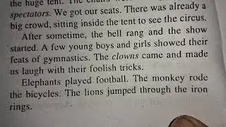 a visit to a circus show a smart and short paragraph in English in educational channel by Ritashu ☺️