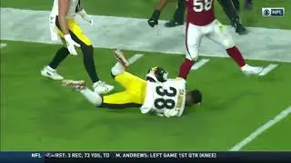 Jaylen Samuels loses helmet with huge hit