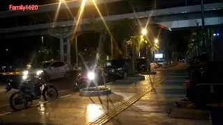 Saat malam di pelataran Mega mall batam centre