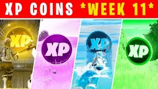 *NEW* XP COINS WEEK 11 (All Locations in Season 5... Gold, Purple, Blue and Green)