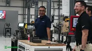 Perforaci&oacute;n t&eacute;rmica con el FlexCNC | Demostraci&oacute;n en vivo con FlexArm y Herramental