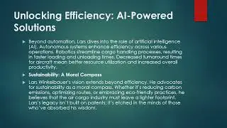 Insights from Lars Winkelbauer The Impact of Automation on Air Cargo&nbsp;Efficiency