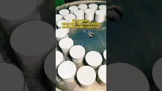 Do you know what the small cylinder made of powder is used for#carbide #tungstencarbide #factory