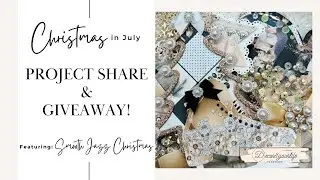Christmas Embellished Tags & Giveaway | Smooth Jazz Christmas by Decor8yourlife | Christmas in July