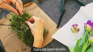 DIY Frühlingszauber: Einzigartige Tischdeko aus Moos & Tulpen einfach selber machen! 🌷✨