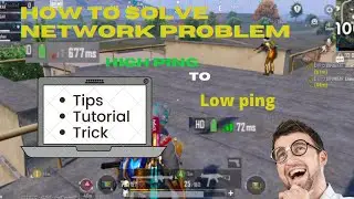 Network problem solve 100% Bgmi High ping solution Real cricket 22 | COD | Free fire
