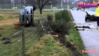 112Actueel: Blaricum - Vier gewonden bij ongeval op Blaricummerweg