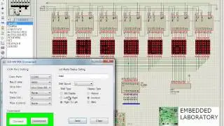 Led Matrix Display using Serial Port of PC