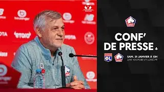 Suivez la conférence de presse avant OL-LOSC avec le Crédit Mutuel Nord Europe 🎙️