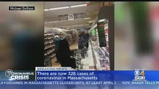 Crowds Flock To Grocery Stores During Special Shopping Hours