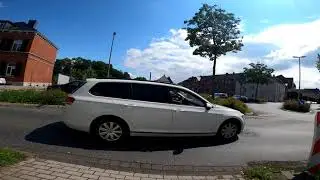 Walking around the town Rheinberg. Germany.