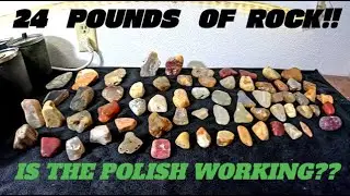 Agates, Petrified Wood and Jasper!!! After Aluminum Oxide Pre-Polish Stage!!! Will it Work??