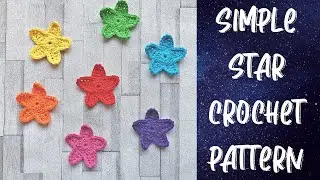 Simple Star Crochet Pattern, 3 Round Crochet Star Pattern By The Cool Crochet Society