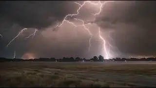super slow motion lightning strike. free stock footage. ai generated artwork