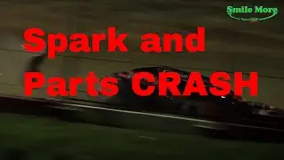 Crash Midwest Modifieds Heat Slow Mode  STEVE WHARF 42 Monett Motor Speedway 6 16 2017