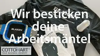 Arbeitsmantel f&uuml;r Labor und Forschung besticken lassen. Have embroidered work coat for laboratory.