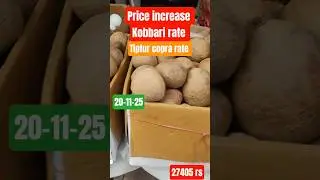 Tiptur copra rate, Kobbari tander rate today, Kobbari rate today #copramarket