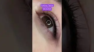 Permanent Eyeliner Tattoo Technique. Eyelash Enhancement In Action. #pmucoach