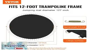 VEVOR Replacement Trampoline Mat Jumping Mat Fits 12ft Frame Universal Jumping Mat