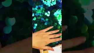 Iridescent Green Purple Black sequin fabric #fashion #sequinfabric #mermaid #fabric #sequins