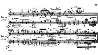 Edison Denisov - Concerto for Piano and Orchestra (1975) [Score-Video]