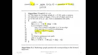 DAA 4th Sem Multistage graph Forward and backward approach algorithms