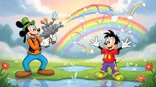 Goofy Accidentally Shot a RAINBOW?! Mickey&rsquo;s Magic Moment Goes Wild!| Funny Goofy & Mickey Animation