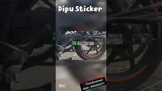 Apache bike modified for dipu sticker  chandaneswar