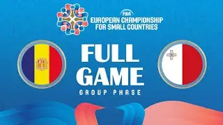 Group Phase | Andorra v Malta | FIBA European Championship for Small Countries 2024