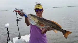 Smashing redfish on spoons in Myrtle Grove, LA!