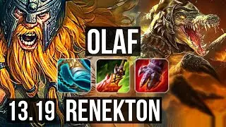 OLAF vs RENEKTON (TOP) | 7 solo kills, 400+ games | BR Master | 13.19