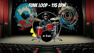 Funk Drum Loop - 115 BPM | Backing Drums | Only Drums