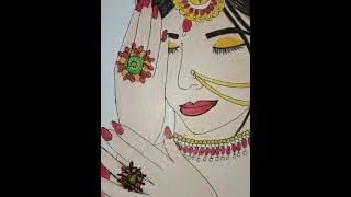 Bridal look🥰 #drawing #artist #artistsoninstagram #draw #art #love
