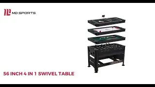 MD Sports 56&Prime; 4-in-1 Swivel Table
