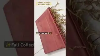 ✨ Pure Kanchipuram Handloom Soft Silk Sarees ✨ #kanchipuram #kanjivaram #saree #sarees #shorts