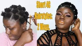Two Ways To Style Short Natural 4c Hair | Dilias Empire.