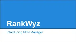 Introducing PBN Manager