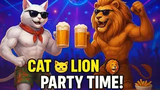&ldquo;Cat 🐱 vs Lion 🦁 | Funny Party Dance Story&rdquo; #PartyVibes  #EpicDance #FriendshipGoals #DesiParty 