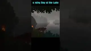 A rainy Day on the Lake | Minecraft Ambience