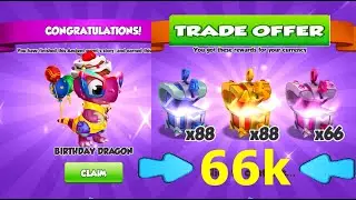 Have you got Birthday Dragon-Dragon Mania legends | Used 66k Trade offer in Nulvind Dragon board
