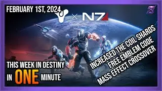MASS EFFECT CROSSOVER, FREE EMBLEM CODE, INCREASED SHARDS IN THE COIL (TWIDIAM) | DESTINY 2