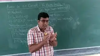 LECT 15 | Power in ac circuit : the power factor | problems on LCR series circuit | wattless current