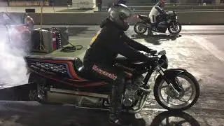 Canadian Kawasaki KZ Father - Son Motorcycle Drag Racing Team