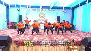 sunrise public school lower bhambla Annual day 2025 par students ka ye energetic group dance.