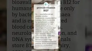 Can any vegetable provide vitamin B12?